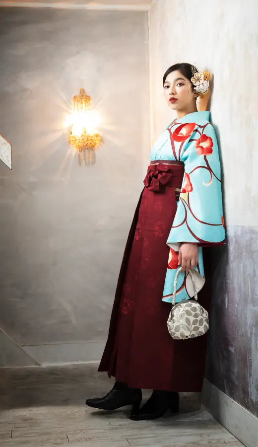 東京新宿のお洒落でかわいい卒業袴前撮り