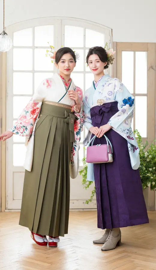 東京立川のお洒落でかわいい卒業袴前撮り