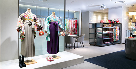 銀座でお洒落でかわいい卒業袴レンタル